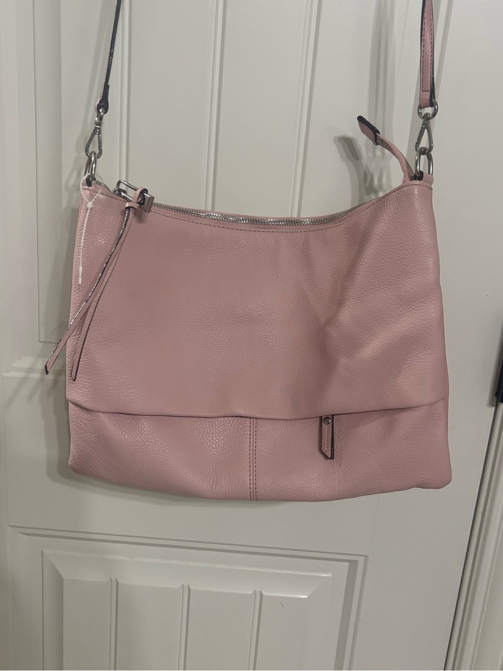 Sanctuary Blush Pink Pebbled Shoulder Bag with Adjustable Strap
